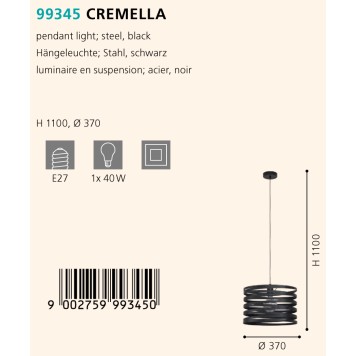 Люстра Eglo Cremella 99345-1