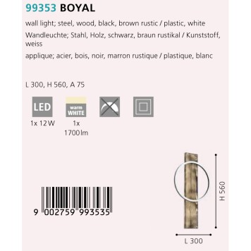 Бра Eglo Boyal 99353-1
