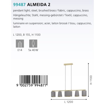 Люстра Eglo Almeida 2 99487-1