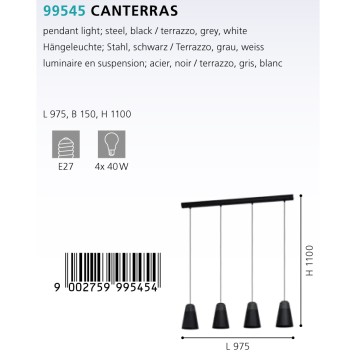 Люстра Eglo Canterras 99545-1