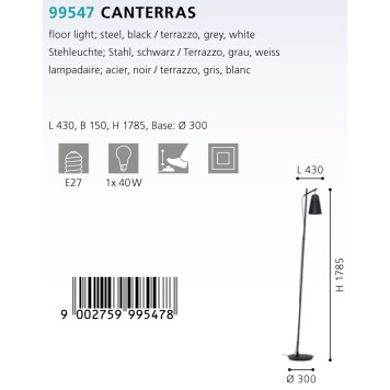 Торшер Eglo Canterras 99547-1