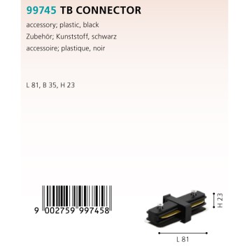 Соединитель прямой Eglo TB Connector 99745-1