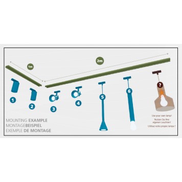 Трековый светильник Eglo TB Casibare 99757-2