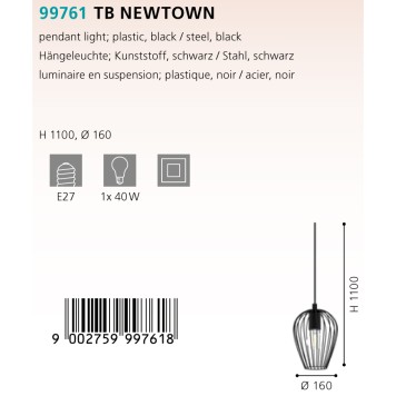 Трековый светильник Eglo TB Newtown 99761-1