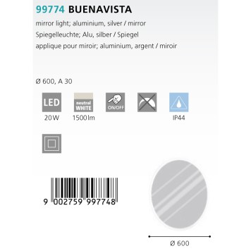 Зеркало Eglo Buenavista 99774-1