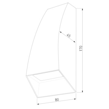 Уличный настенный светильник Elektrostandard 1016 TECHNO Gray-1