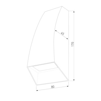Уличный настенный светильник Elektrostandard 1016 TECHNO White-1
