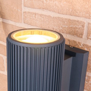 Уличный настенный светильник Elektrostandard Strict 1403 TECHNO Grey-2