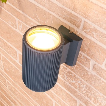 Уличный настенный светильник Elektrostandard Strict 1404 TECHNO Grey-1