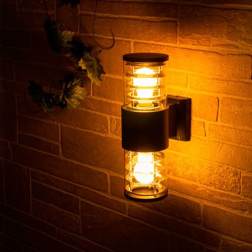 Уличный настенный светильник Elektrostandard 1407 TECHNO Black-1