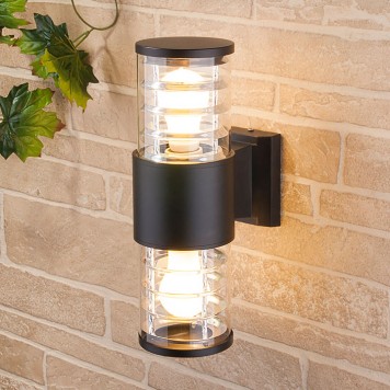 Уличный настенный светильник Elektrostandard 1407 TECHNO Black