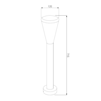 Уличный фонарь Elektrostandard 1417 TECHNO Black-3