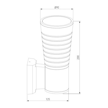 Уличный настенный светильник Elektrostandard Tube Uno 1503 Techno LED White-4