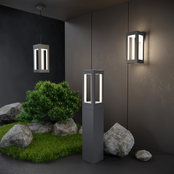 Уличный настенный светильник Elektrostandard Frame 1527 TECHNO LED Grey-6