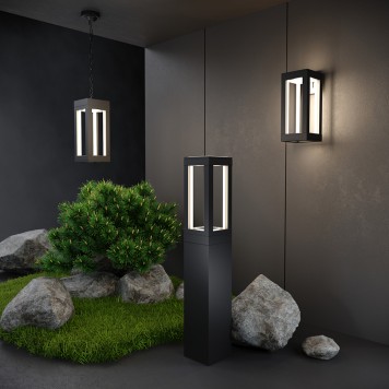 Уличный потолочный светильник Elektrostandard Frame 1528 TECHNO LED Black-3