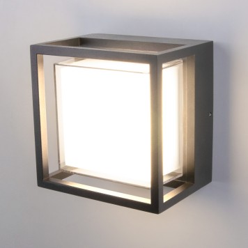 Уличный настенный светильник Elektrostandard 1533 TECHNO Gray-3