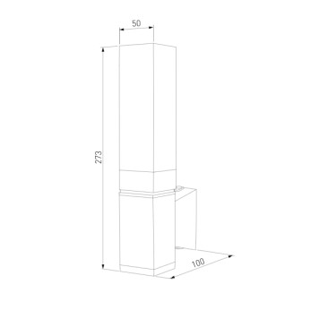 Уличный настенный светильник Elektrostandard 1534 TECHNO LED Black-1