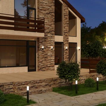 Уличный настенный светильник Elektrostandard 1534 TECHNO LED Grey-1