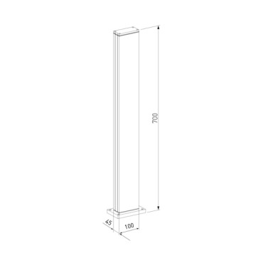 Уличный фонарь Elektrostandard Flat 1538 TECHNO LED Gray-1