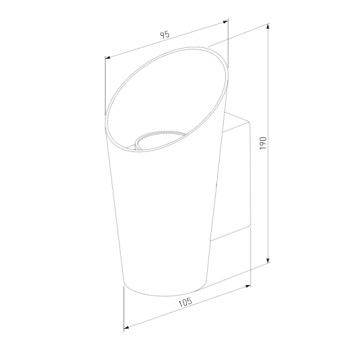 Уличный настенный светильник Elektrostandard Tronc 1539 TECHNO LED Black-1