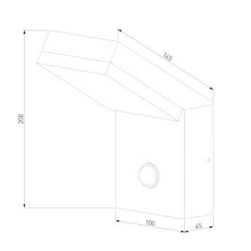 Уличный настенный светильник Elektrostandard Sensor 1541 TECHNO LED Gray-1