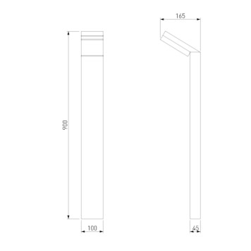 Уличный фонарь Elektrostandard Sensor 1542 TECHNO LED Black-1