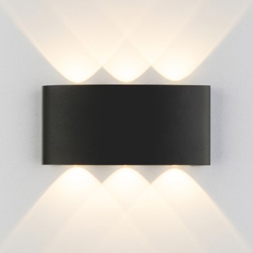 Уличный настенный светильник Elektrostandard Twinky 1551 TECHNO LED Black-2