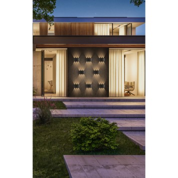 Уличный настенный светильник Elektrostandard Twinky 1551 TECHNO LED Black-3