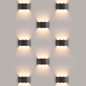 Уличный настенный светильник Elektrostandard Twinky 1551 TECHNO LED Grey-1