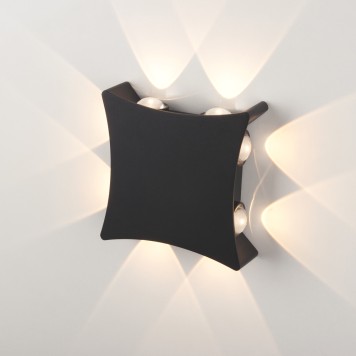 Уличный настенный светильник Elektrostandard Twinky 1631 TECHNO LED Black-2