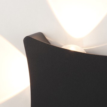 Уличный настенный светильник Elektrostandard Twinky 1631 TECHNO LED Black-3