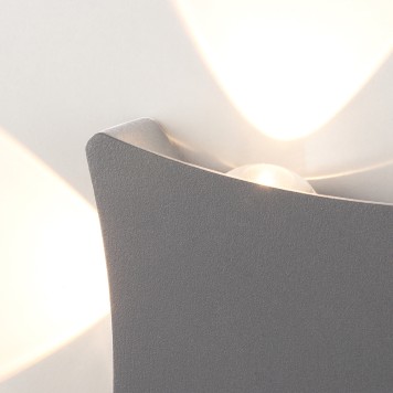 Уличный настенный светильник Elektrostandard Twinky 1631 TECHNO LED Silver-3