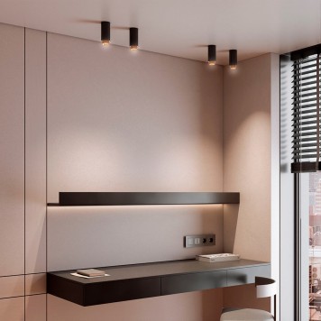 Светильник точечный Elektrostandard Nubis 25012/01 Black/Gold-1