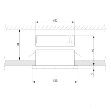 Светильник точечный Elektrostandard Teka 25023/LED Silver-1