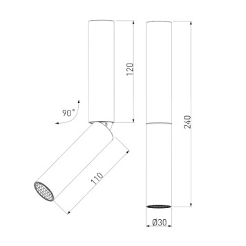 Светильник точечный Elektrostandard Pika 25029/LED Black-3