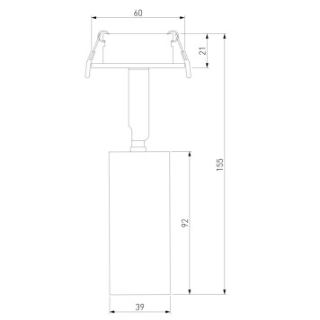 Светильник точечный Elektrostandard Diffe 25039/LED Silver-2