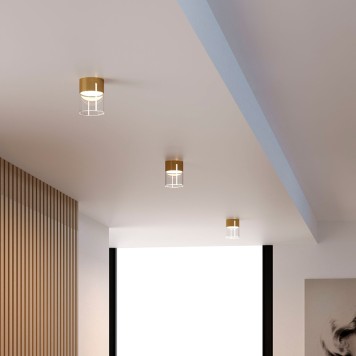 Светильник точечный Elektrostandard Lumen 25047/LED Brass/Transparent-1