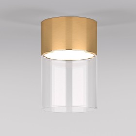 Светильник точечный Elektrostandard Lumen 25047/LED Brass/Transparent