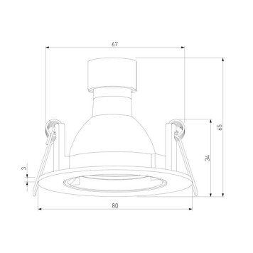 Светильник точечный Elektrostandard Minnie 25056/01 White-4