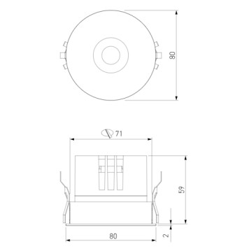Светильник точечный Elektrostandard Bliss 25070/LED Titanium-7