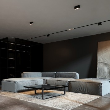 Светильник точечный Elektrostandard Block 25109/LED Black 3000K-1