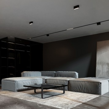 Светильник точечный Elektrostandard Block 25109/LED Black 4000K-1