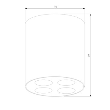 Светильник точечный Elektrostandard Points 25111/LED White 3000K-2