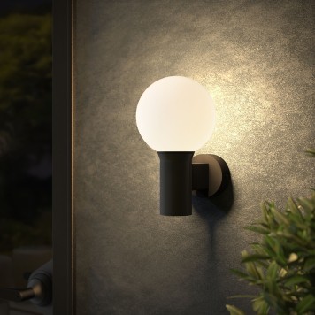 Уличный настенный светильник Elektrostandard Sfera 35126/D Black-1