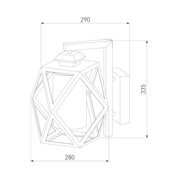 Уличный настенный светильник Elektrostandard Ambra D 35133/D-1
