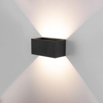 Уличный настенный светильник Elektrostandard Winner Double 35137/W Black-1