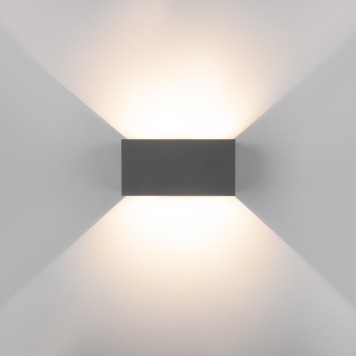 Уличный настенный светильник Elektrostandard Winner Double 35137/W Grey-3