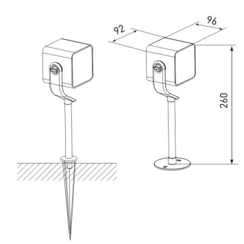 Уличный фонарь Elektrostandard Vizor 35142/S-3