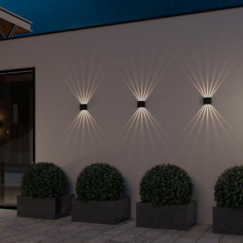 Уличный настенный светильник Elektrostandard Sole 35149/D Black-2