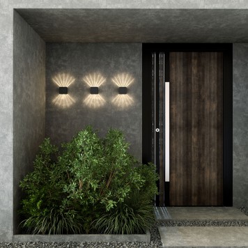 Уличный настенный светильник Elektrostandard Sole 35149/D Black-3